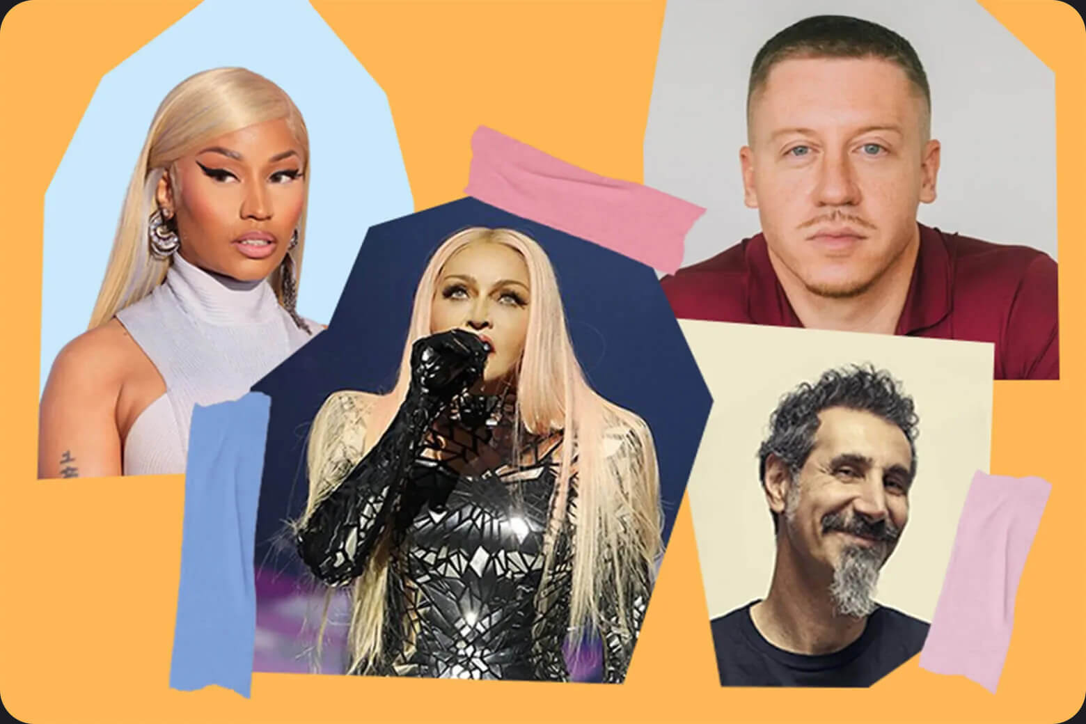 10 Must-Read Music News from May 2024 featuring Macklemore, Madonna, Serj Tankian, Nicki Minaj and many more.