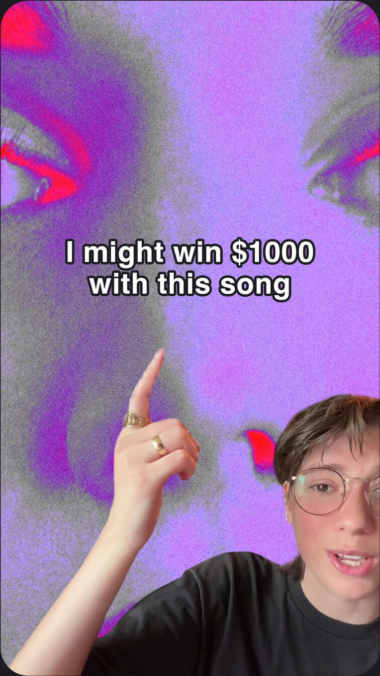 TikTok video review of Playlo app by music fan