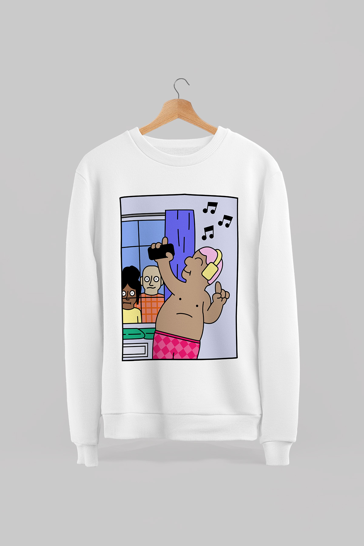 Solo Dance White Sweatshirt 1