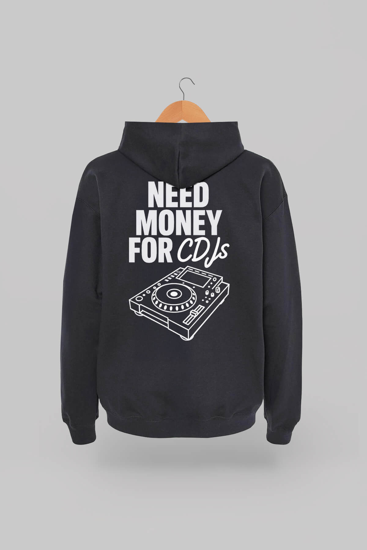 Need Money Black Hoodie 1
