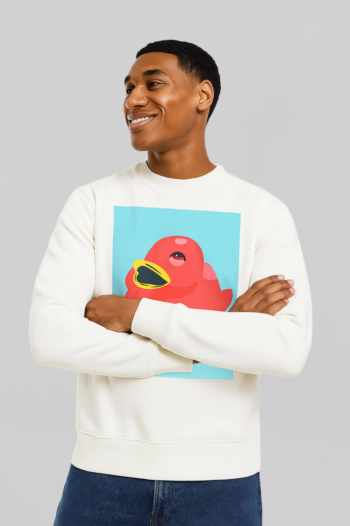 Rubber Duck White Sweatshirt 3