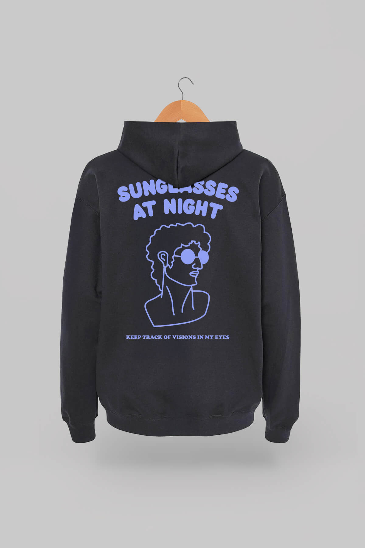 Sunglasses At Night Black Hoodie 1
