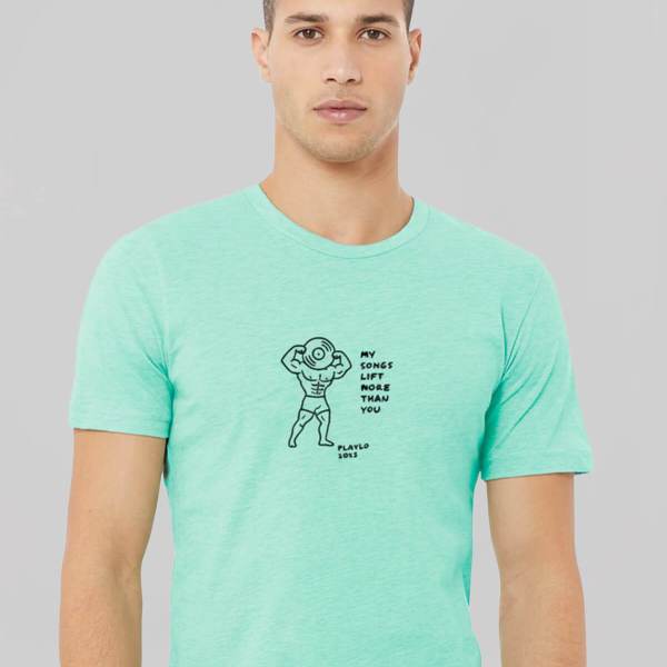 Vinyl Power Heather Green T-Shirt 2