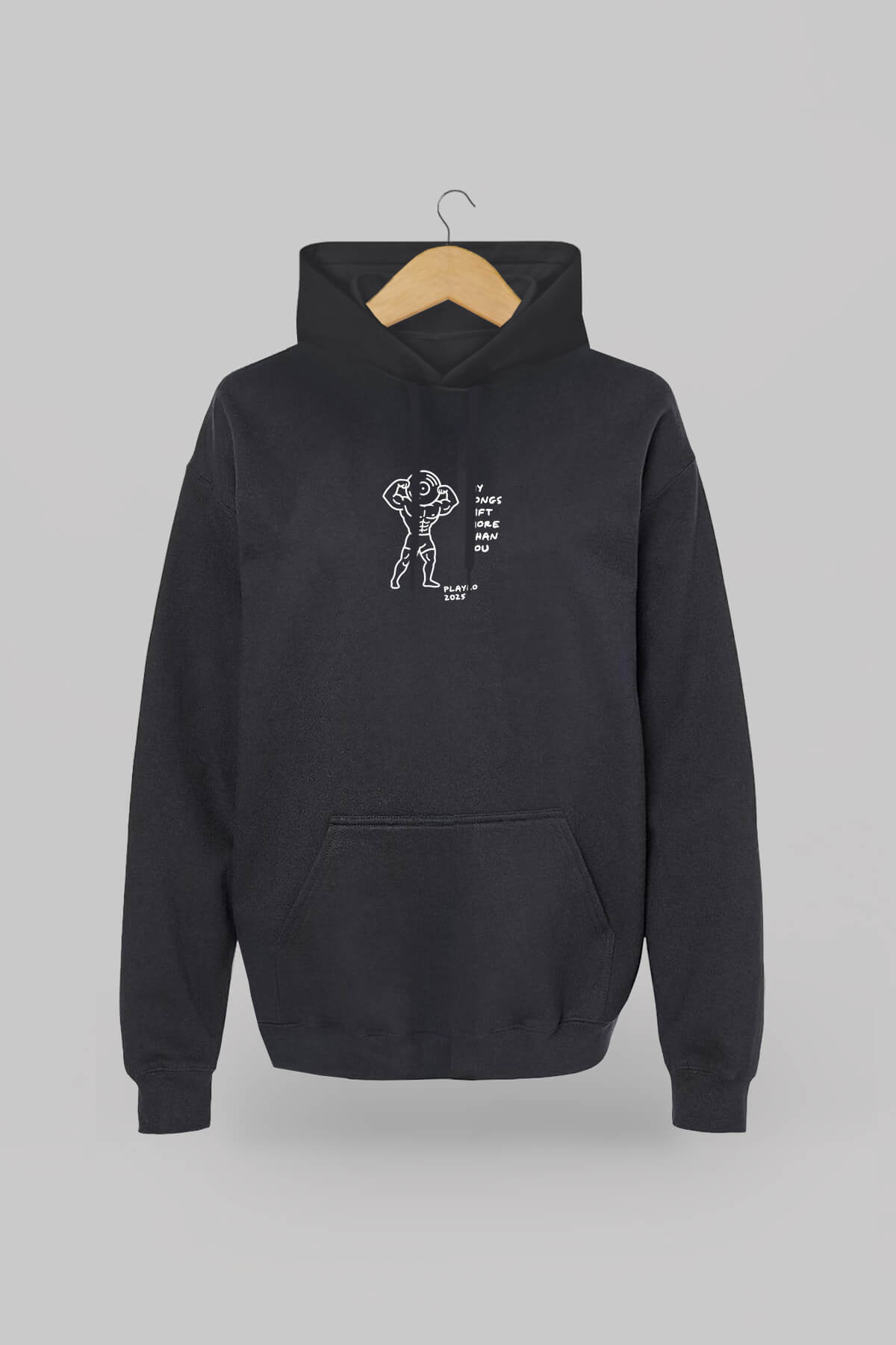 Vinyl Power Black Hoodie 1
