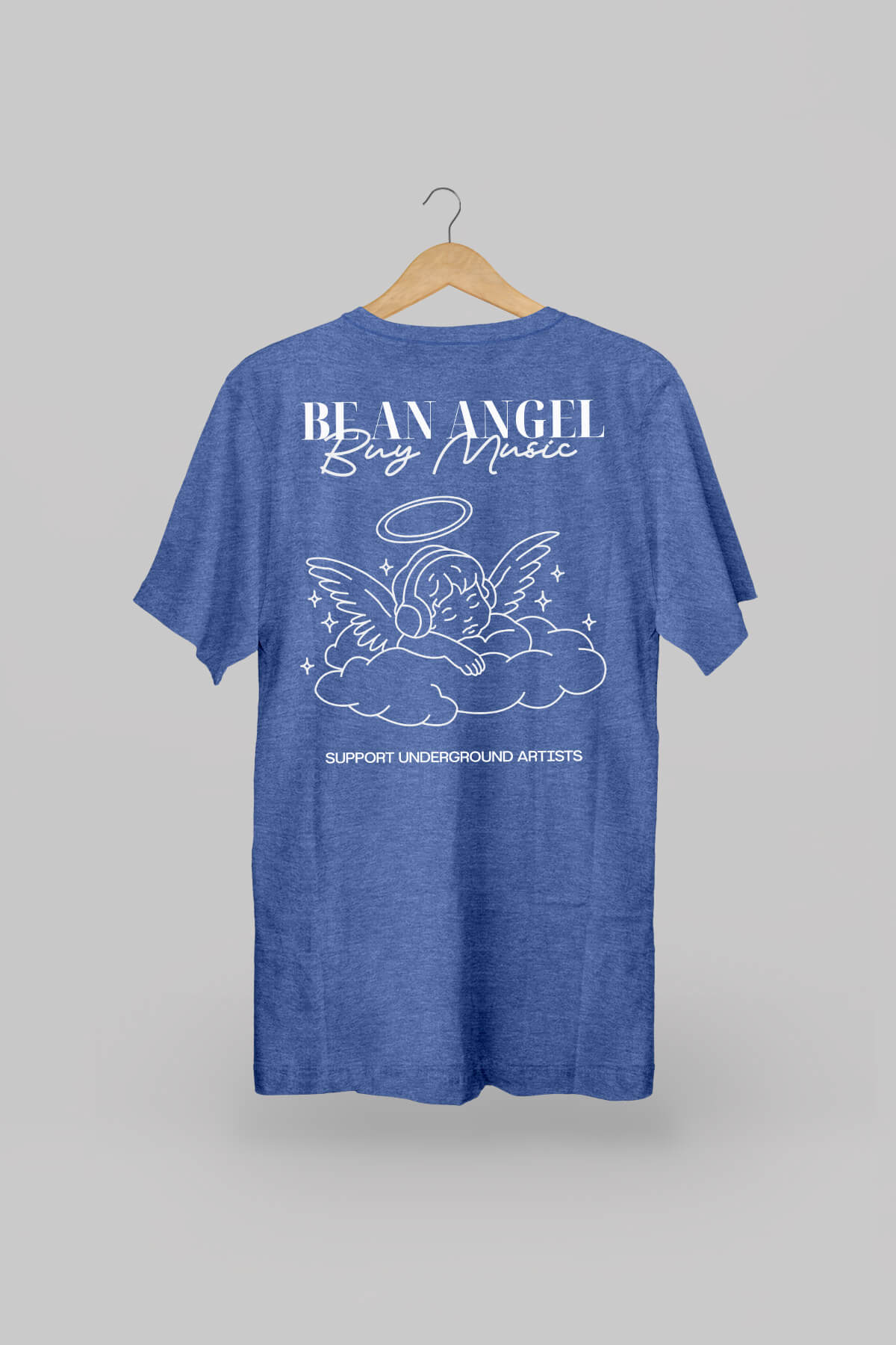 Be An Angel Heather Blue T-Shirt 1