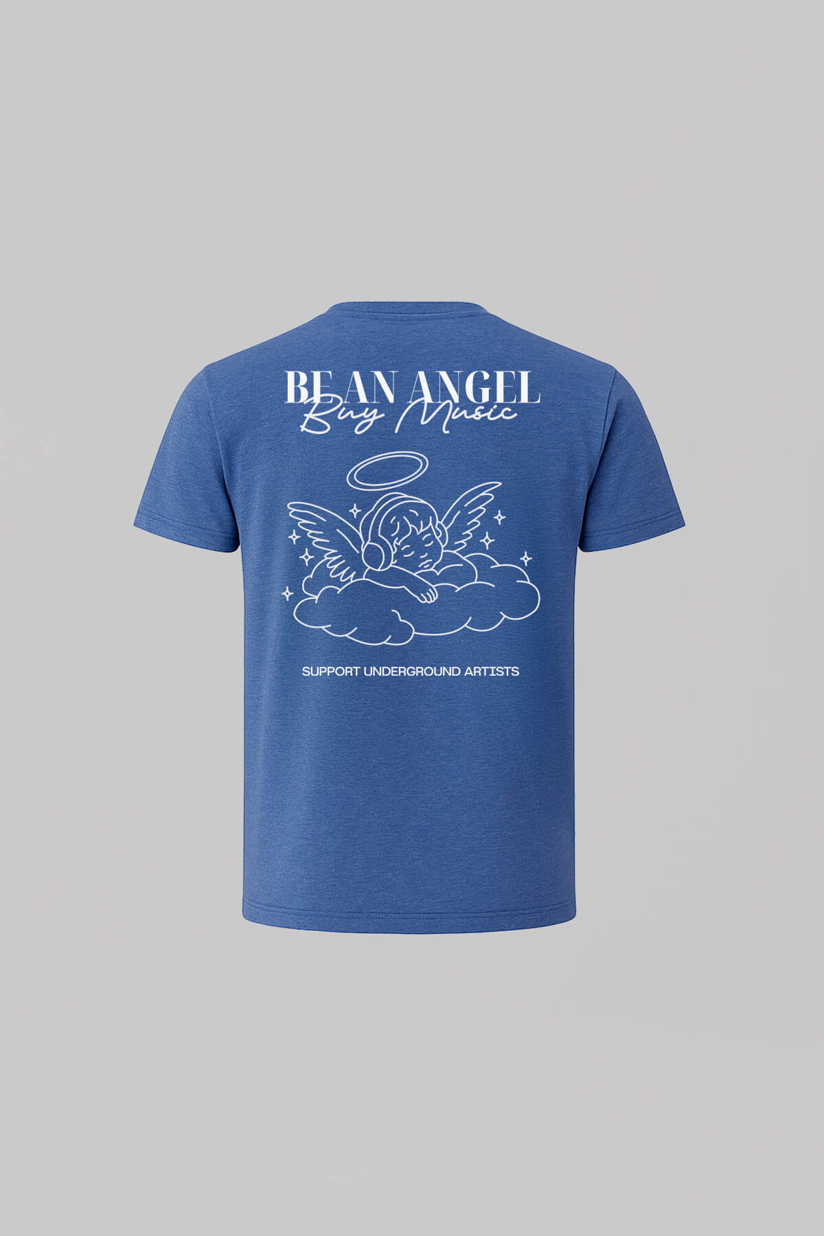 Be An Angel Heather Blue T-Shirt 4