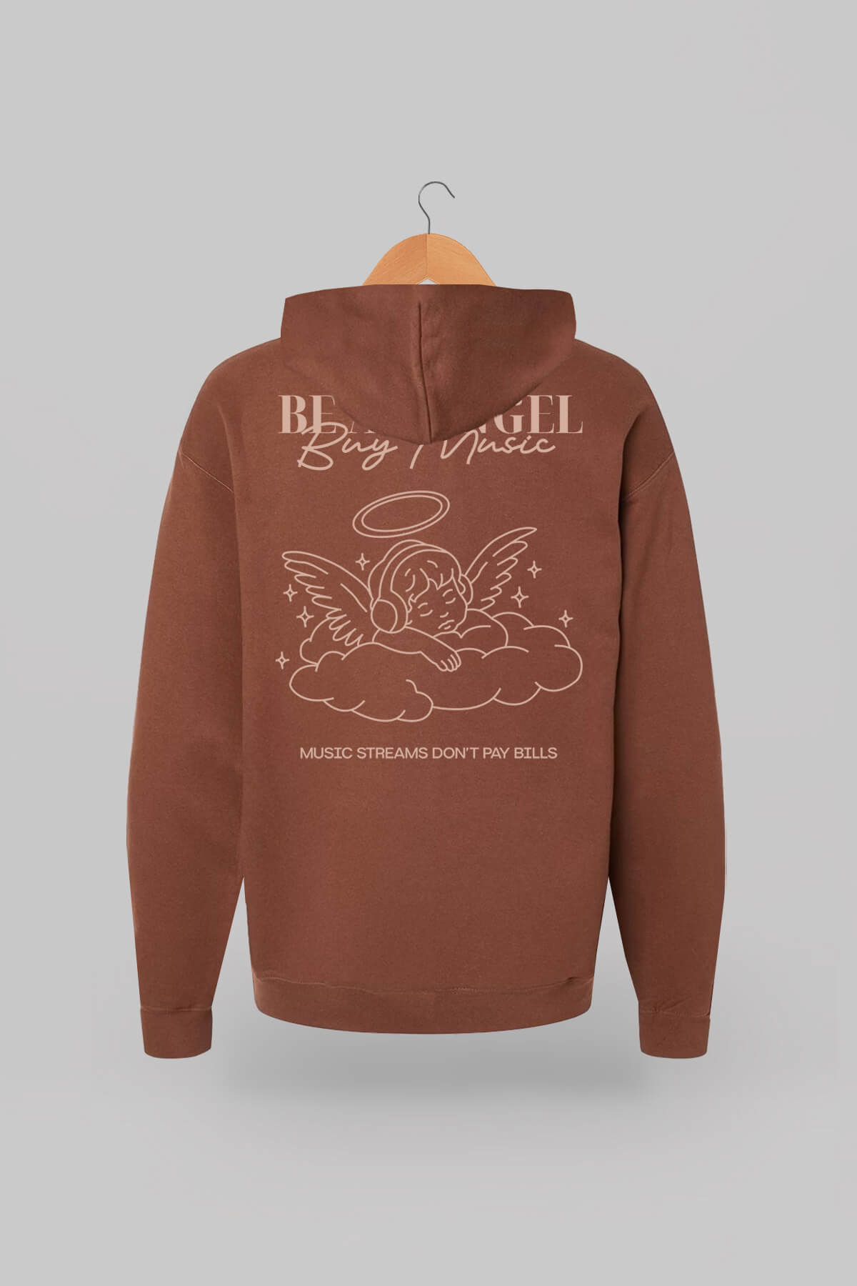 Be-An-Angel-Brown-Hoodie-1