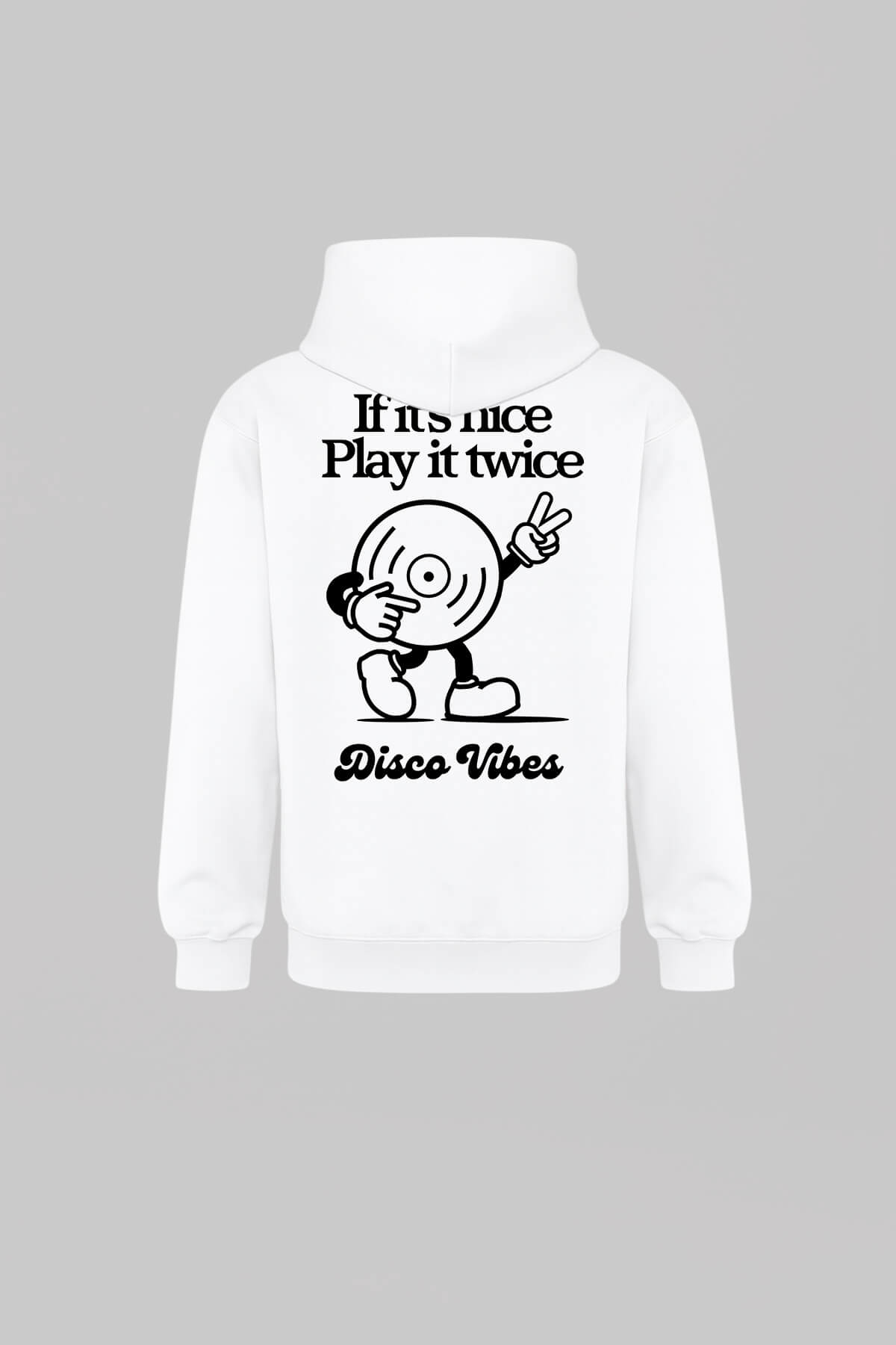 Disco Vibes White Hoodie 4