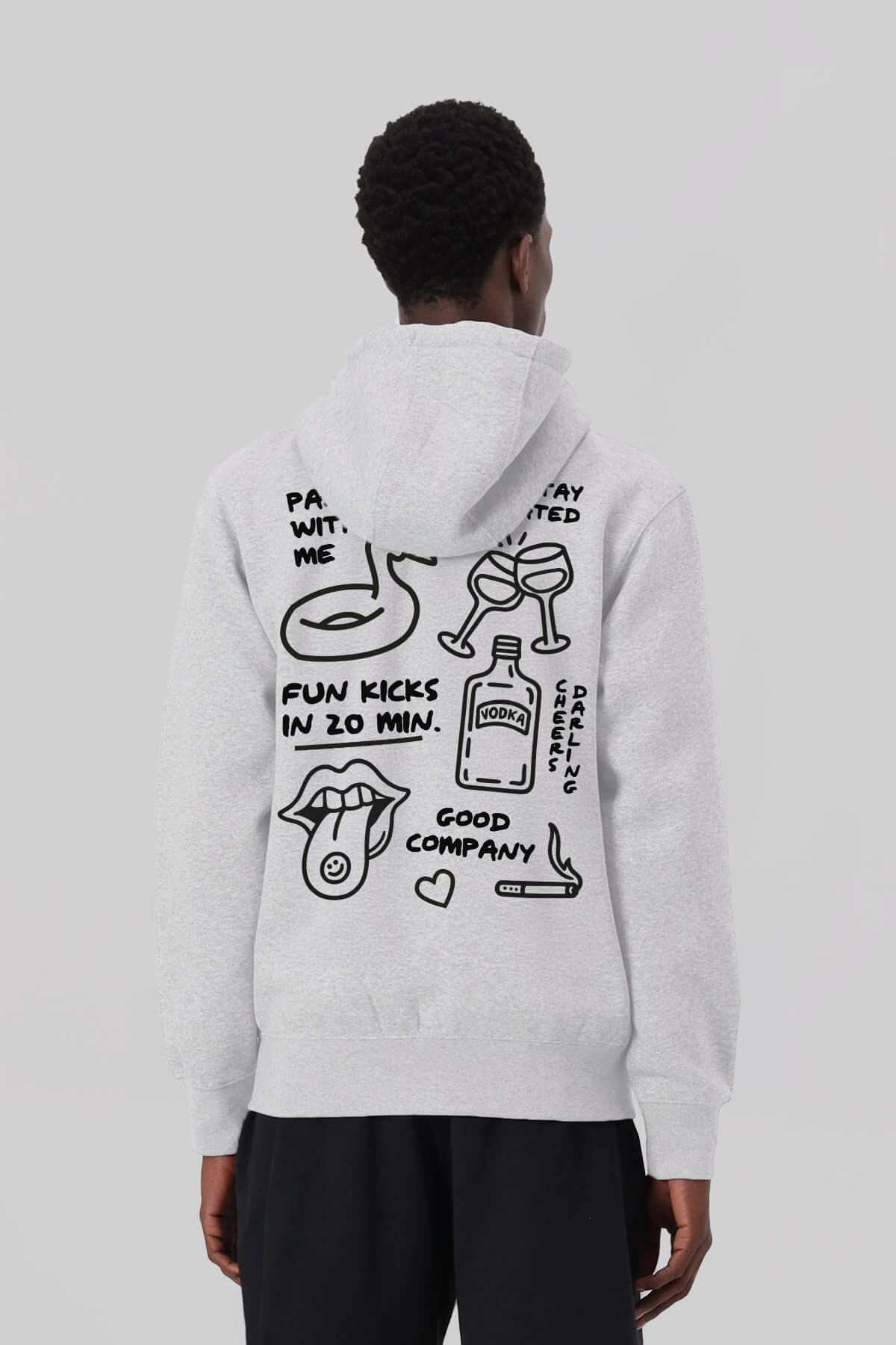 Party Kit Light Grey Hoodie 2