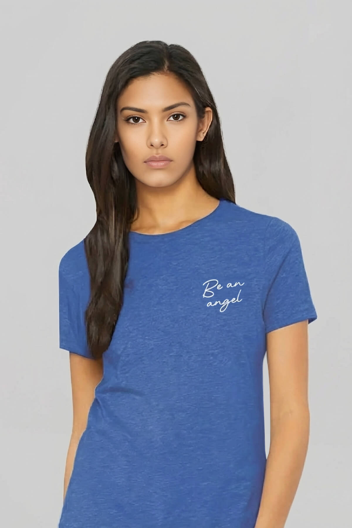 Be An Angel Heather Blue T-Shirt 3