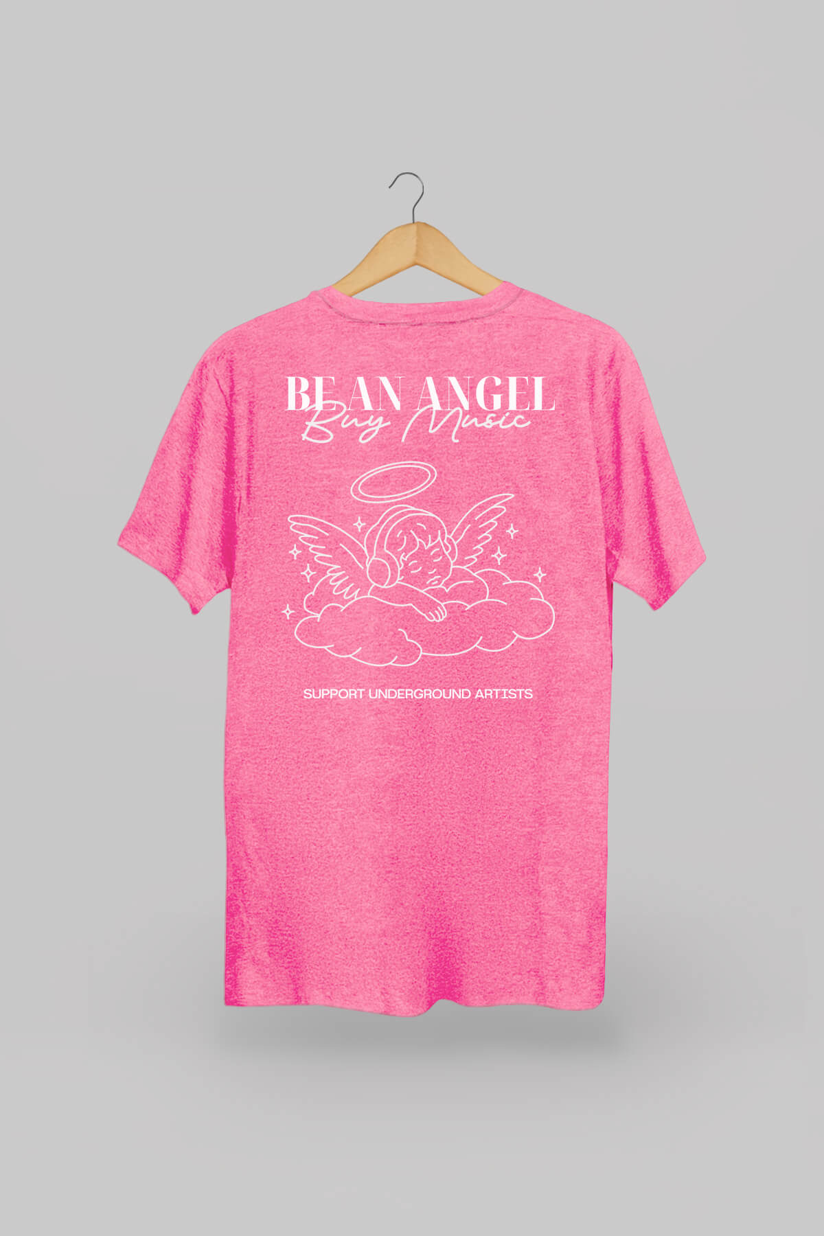 Be An Angel Heather Pink T-Shirt 1