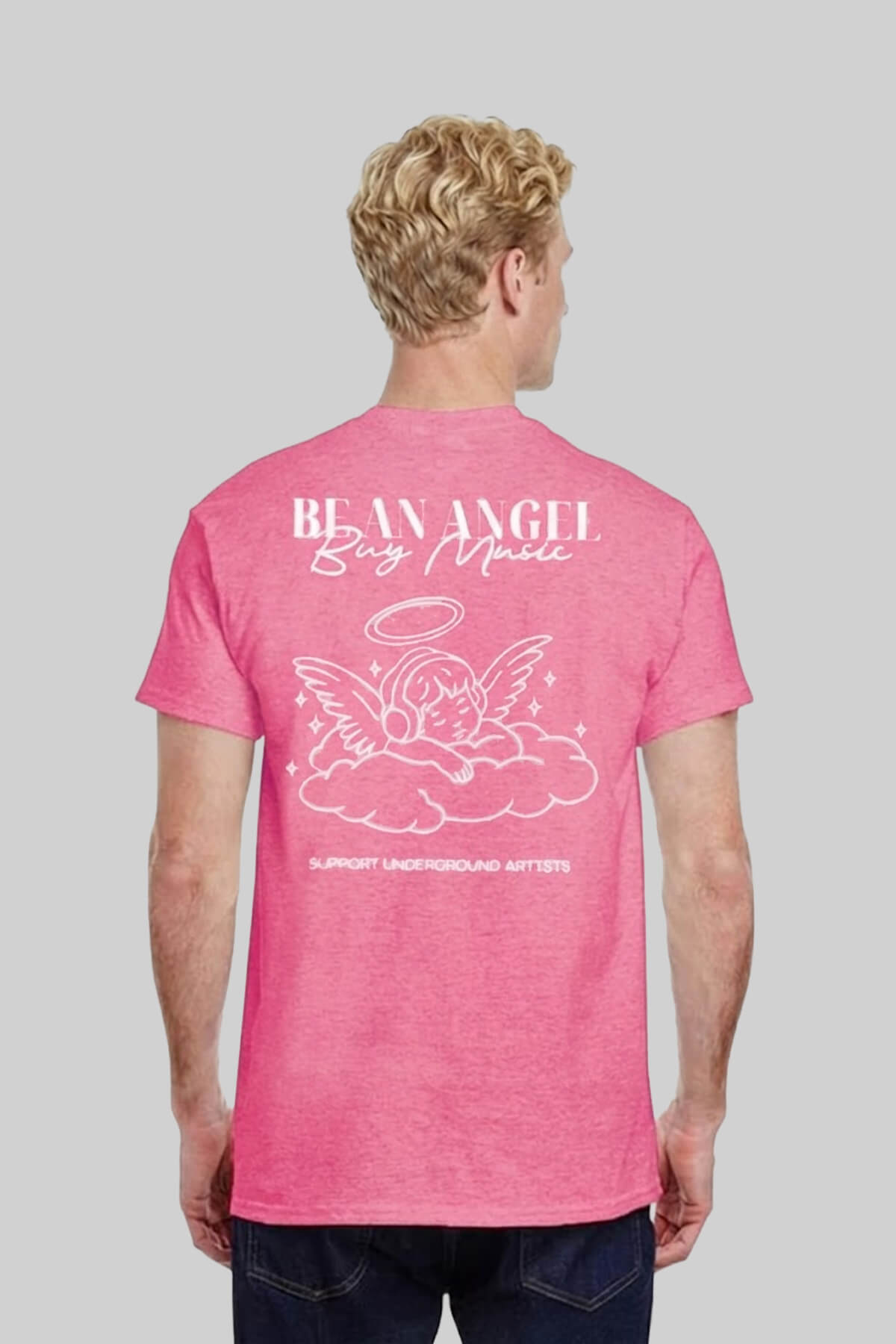 Be An Angel Heather Pink T-Shirt 2