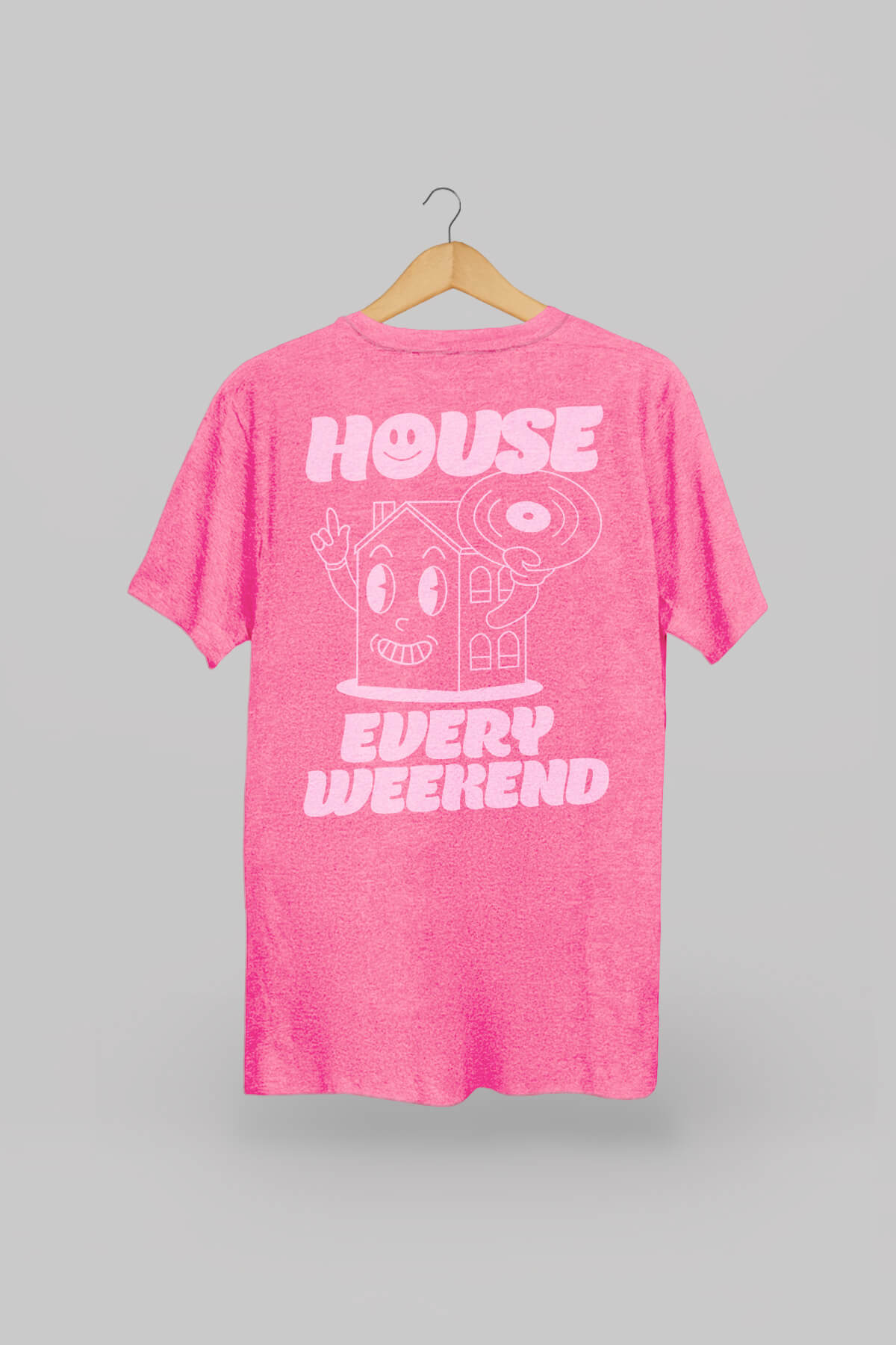 House Every Weekend Heather Pink T-Shirt 1