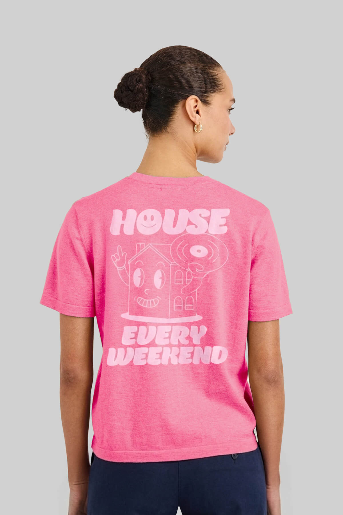 House Every Weekend Heather Pink T-Shirt 2