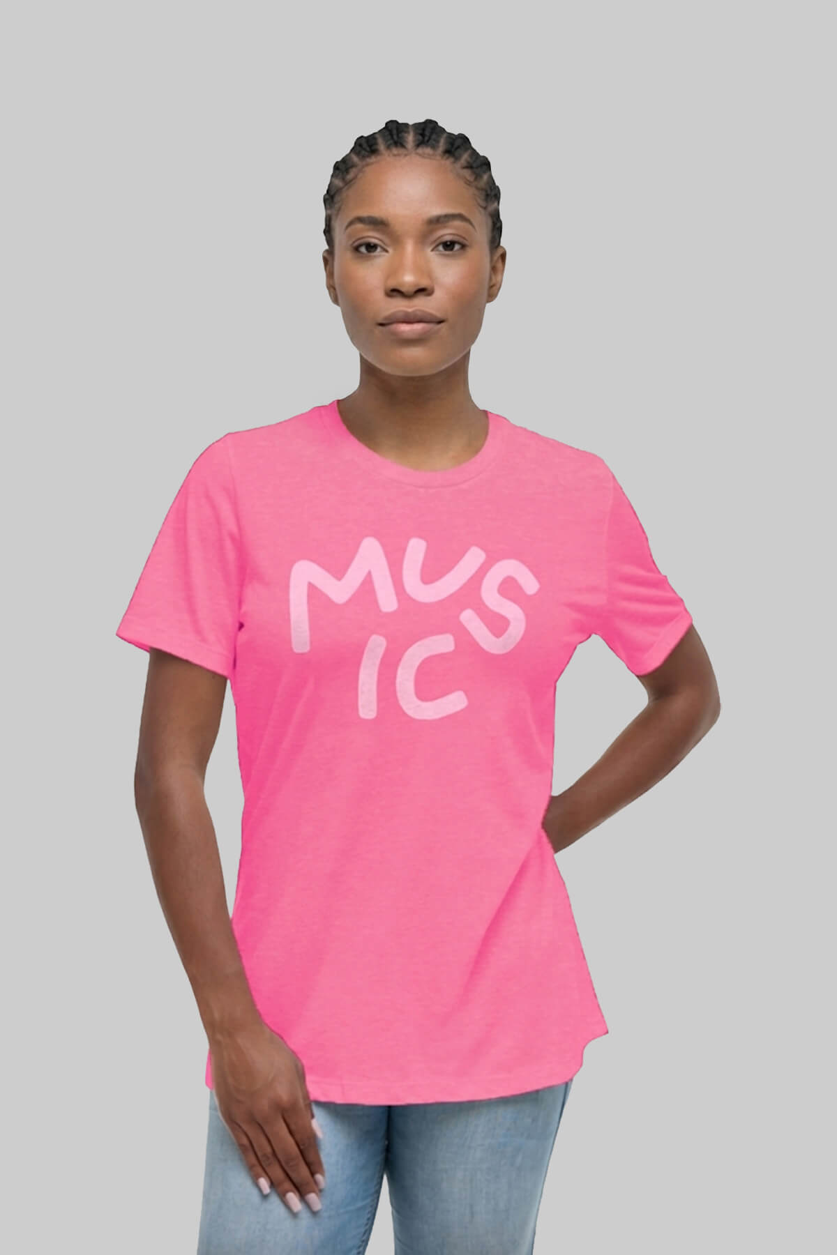 Music Heather Pink T-Shirt 2