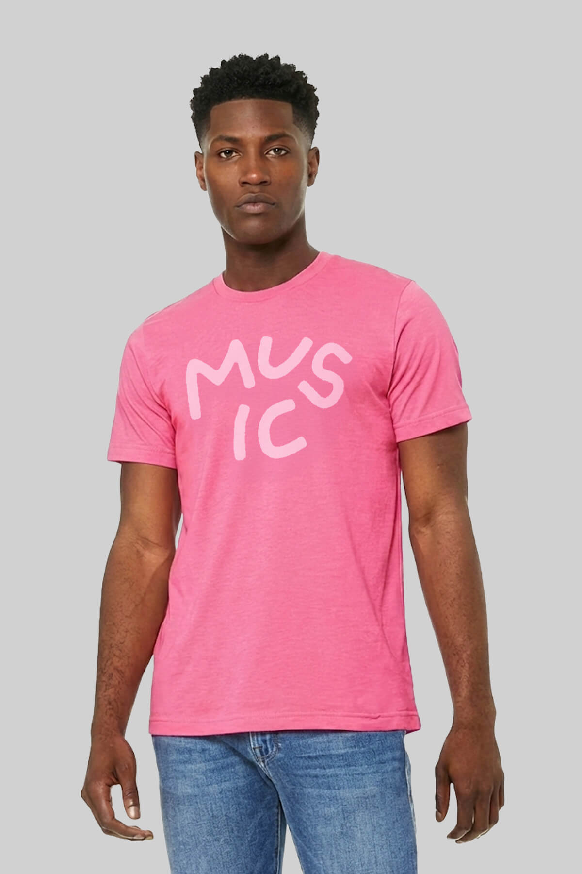 Music Heather Pink T-Shirt 3