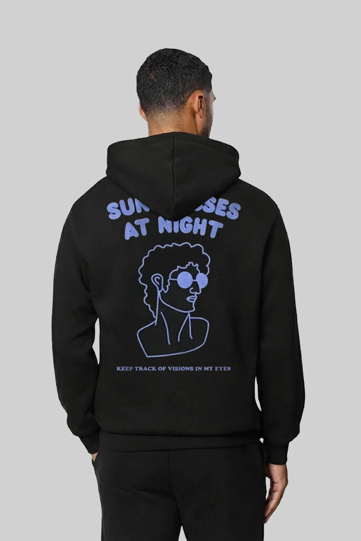 Sunglasses At Night Black Hoodie 2