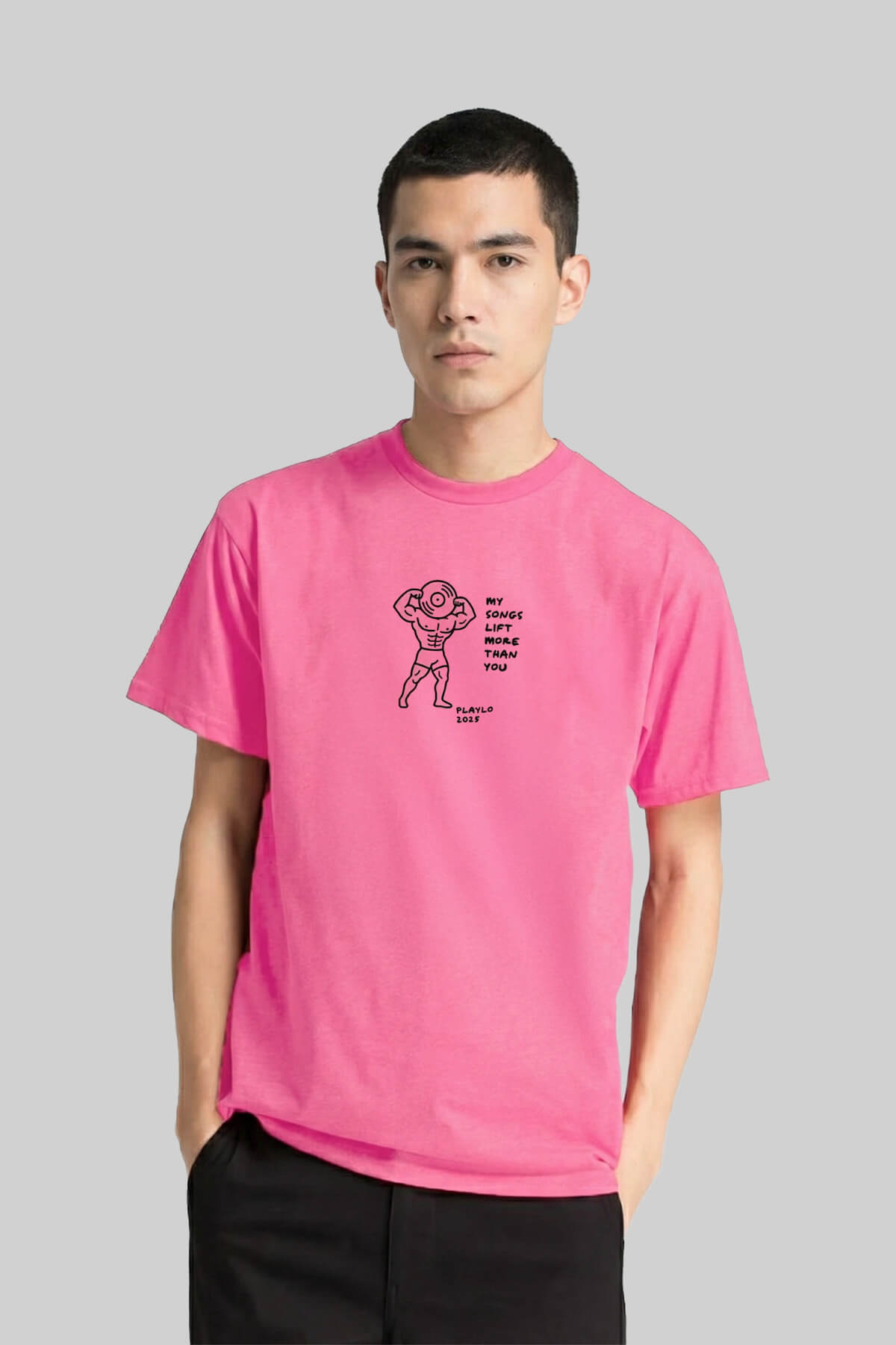 Vinyl Power Heather Pink T-Shirt 2