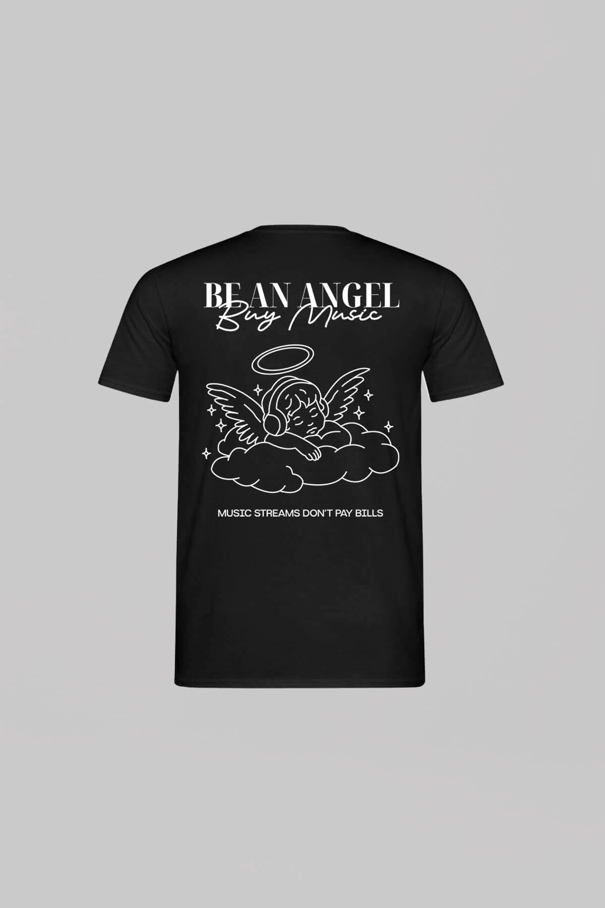 Be An Angel Black Oversized T-shirt 4