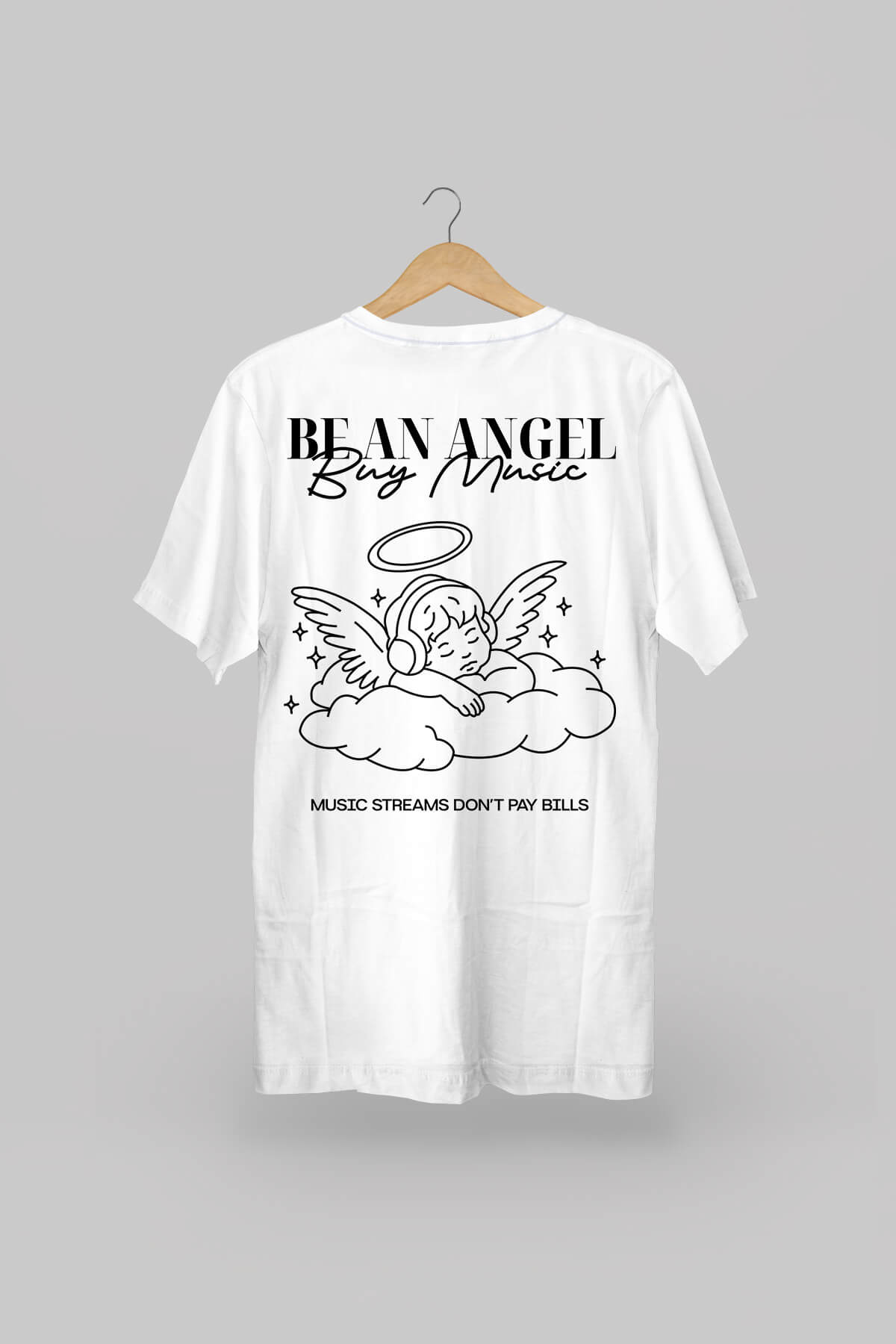 Be An Angel White Oversized T-shirt 1